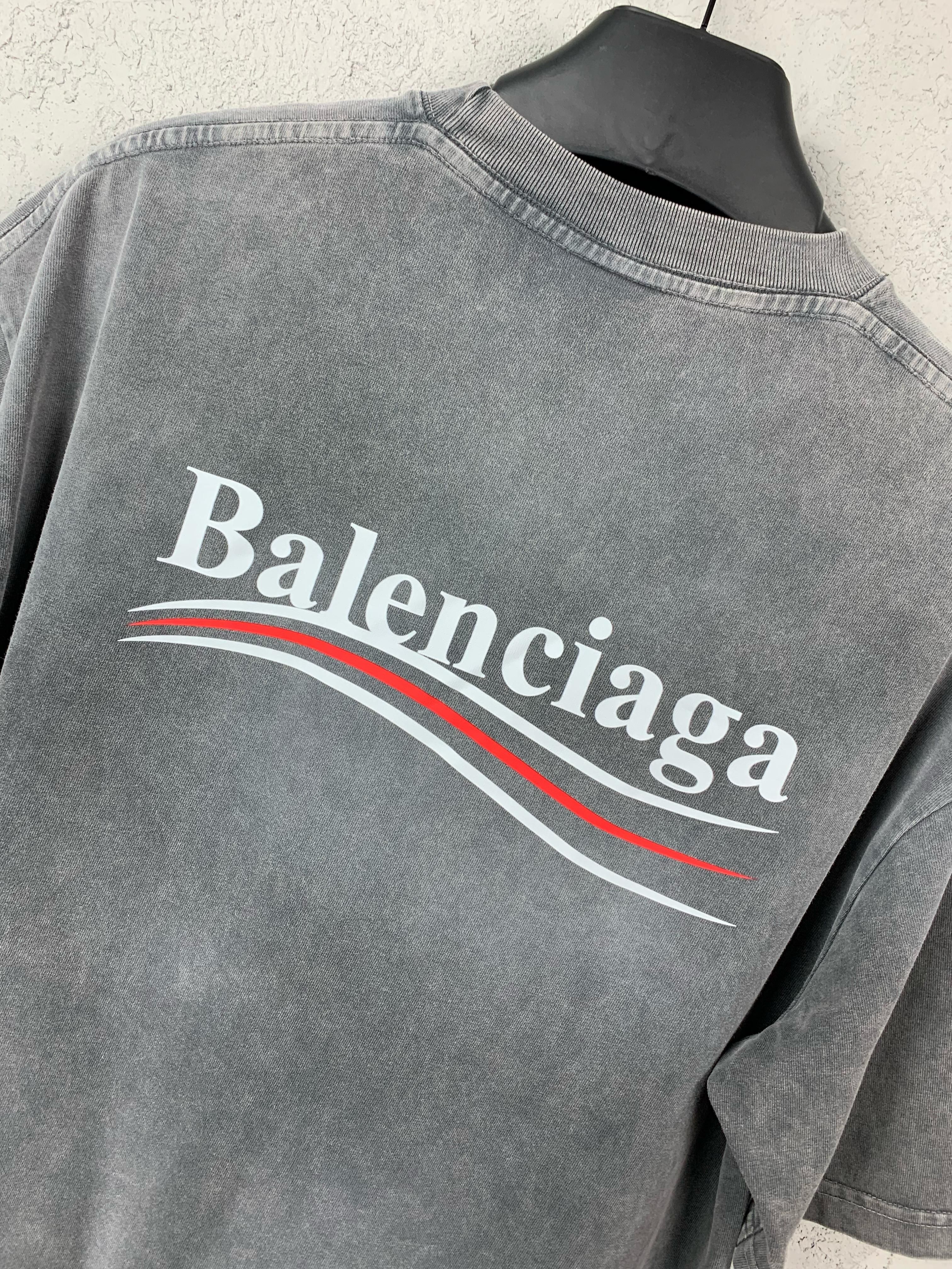 BB New Season Luxury Special Wash Fabric Grey Classic BB Logo Detail T-shirt
