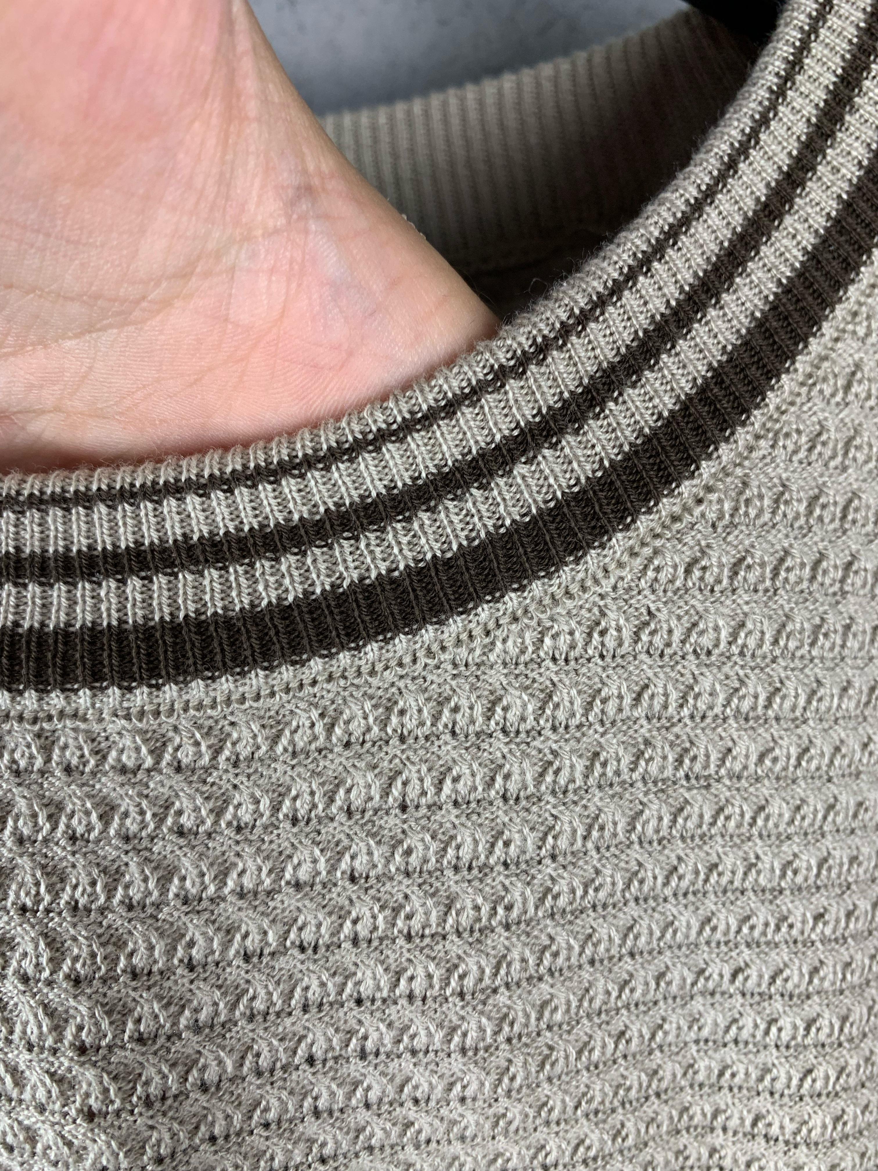 PR Logo printed knitted t-shirt with pocket