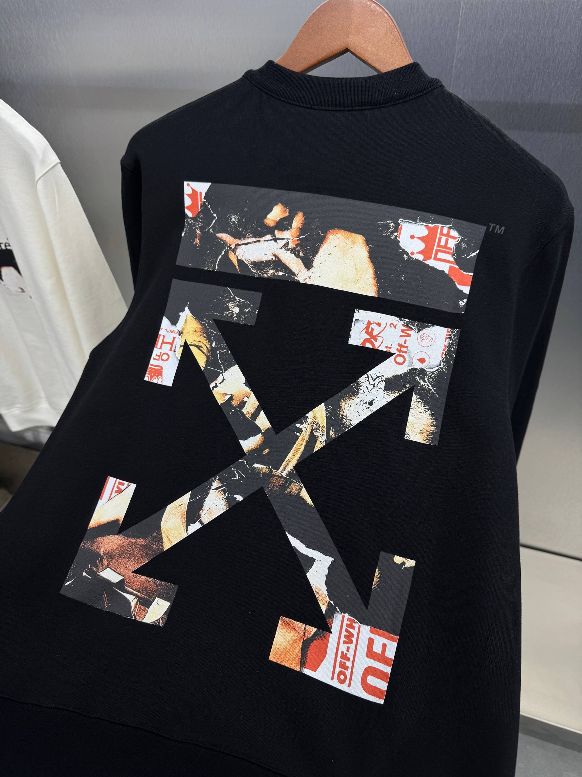 O-W Artistic Design Zipper Sweatshirt