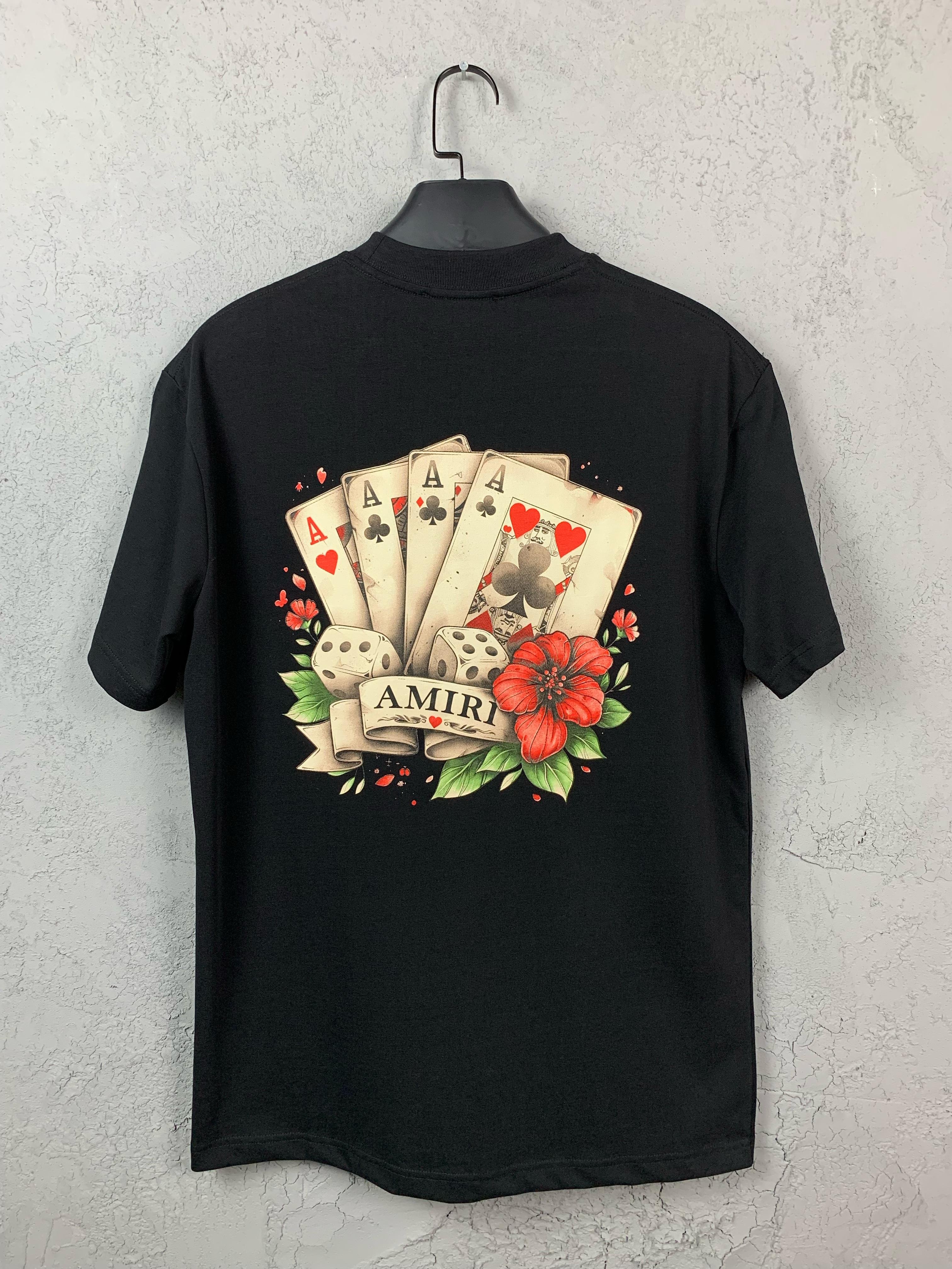 A Luxury Playing Card Design Black & White T-shirt