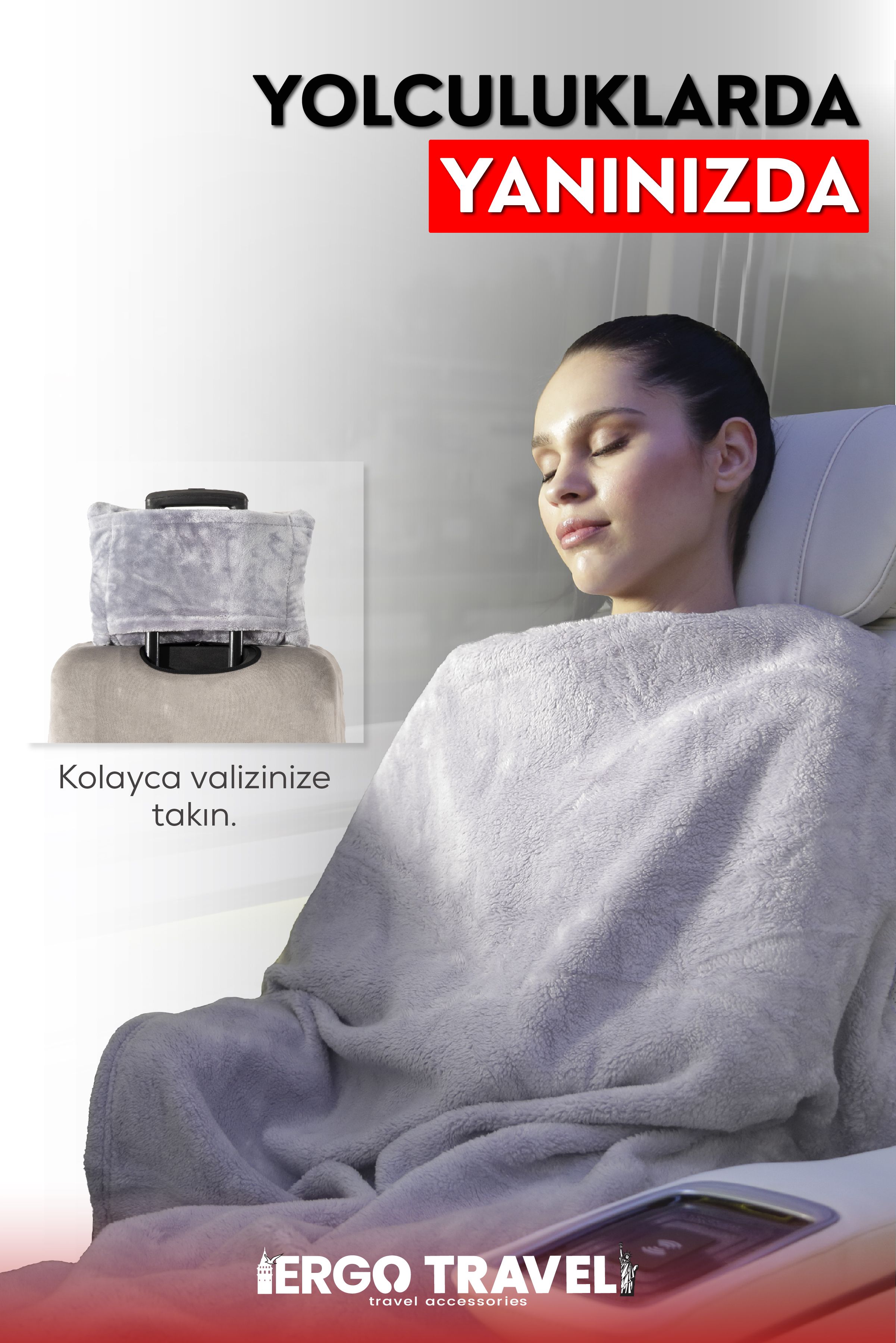 Ergo Blanket Ultrasoft Parıltılı Battaniye 160*110cm | Ergo Travel