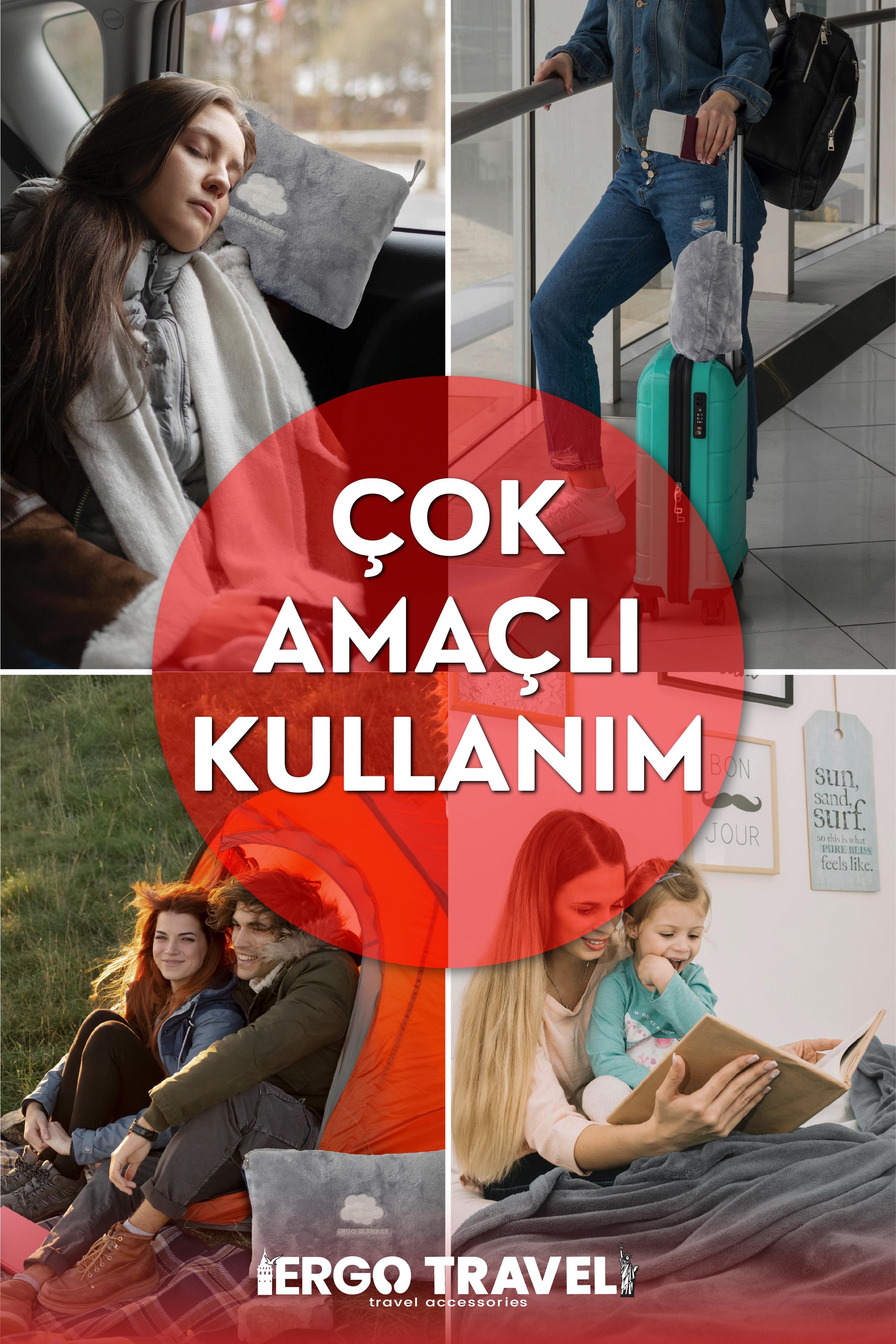 Ergo Blanket Ultrasoft Parıltılı Battaniye 160*110cm | Ergo Travel