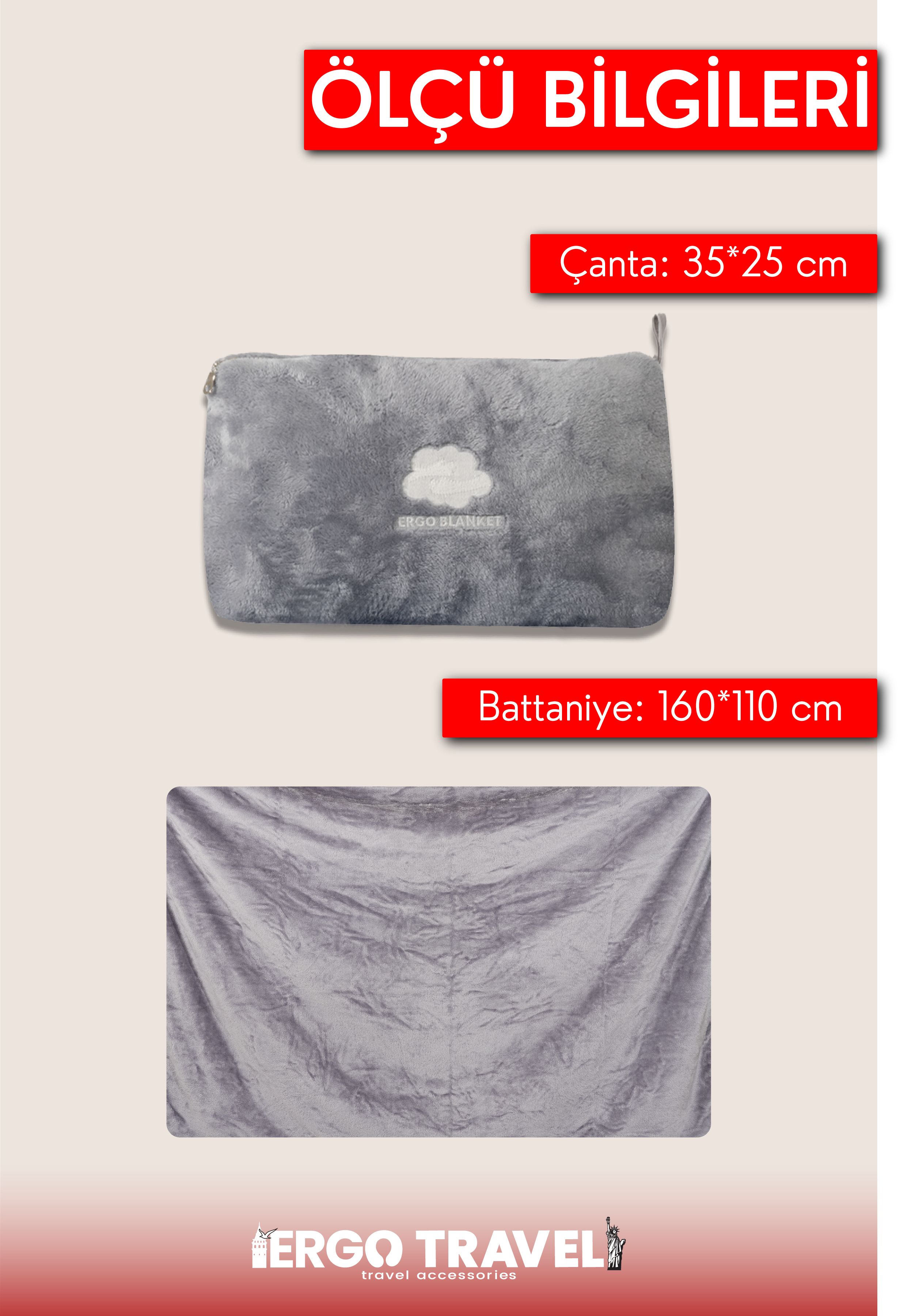 Ergo Blanket Ultrasoft Parıltılı Battaniye 160*110cm | Ergo Travel