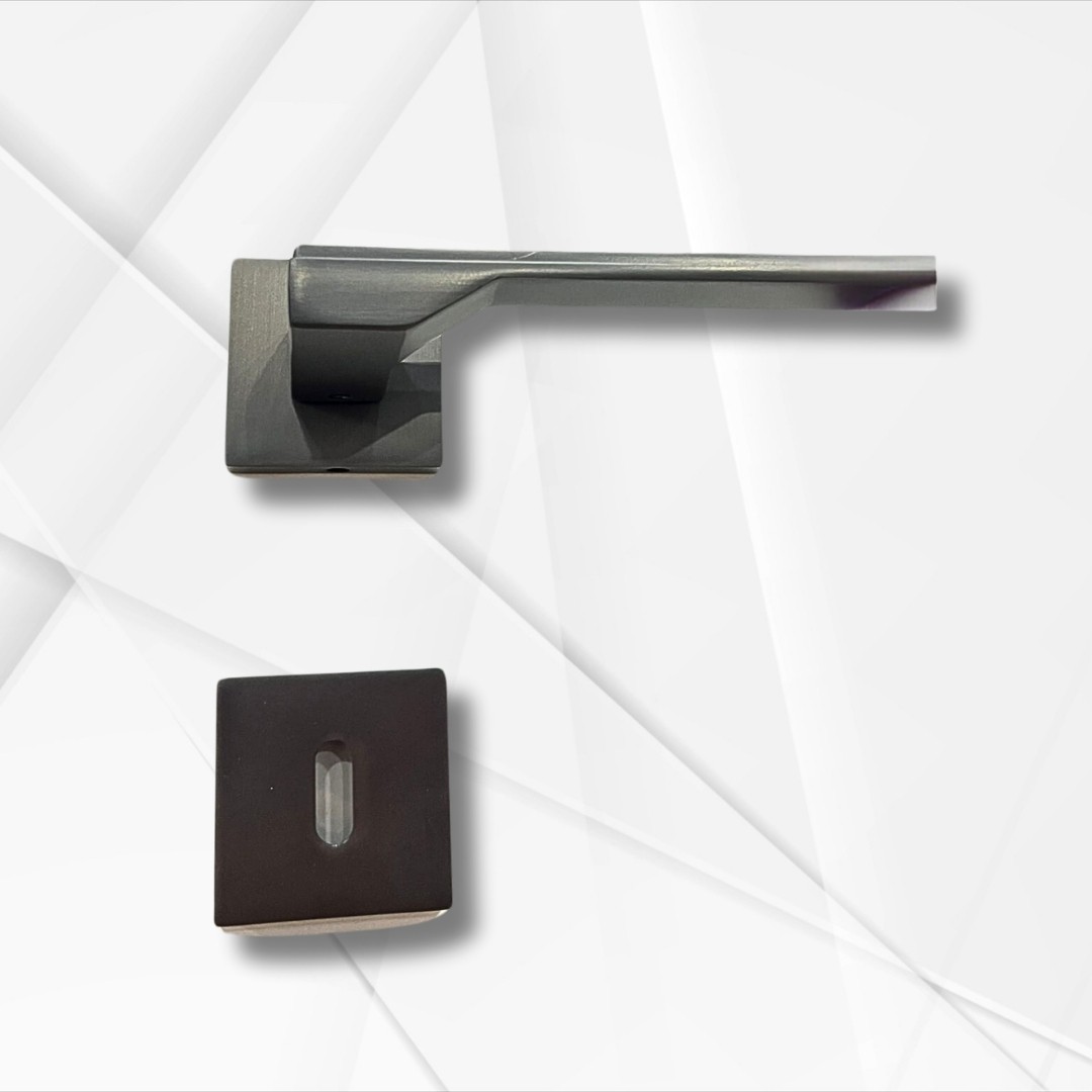 Stilo INOX Kare Rozetli Kapı Kolu Lüks Oda Kapı Kolu
