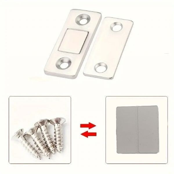 Magnifix  5 ADET SLIM güçlü mıknatıslı kapak tutucu (kapı, çekmece tutucu, çıt çıt)