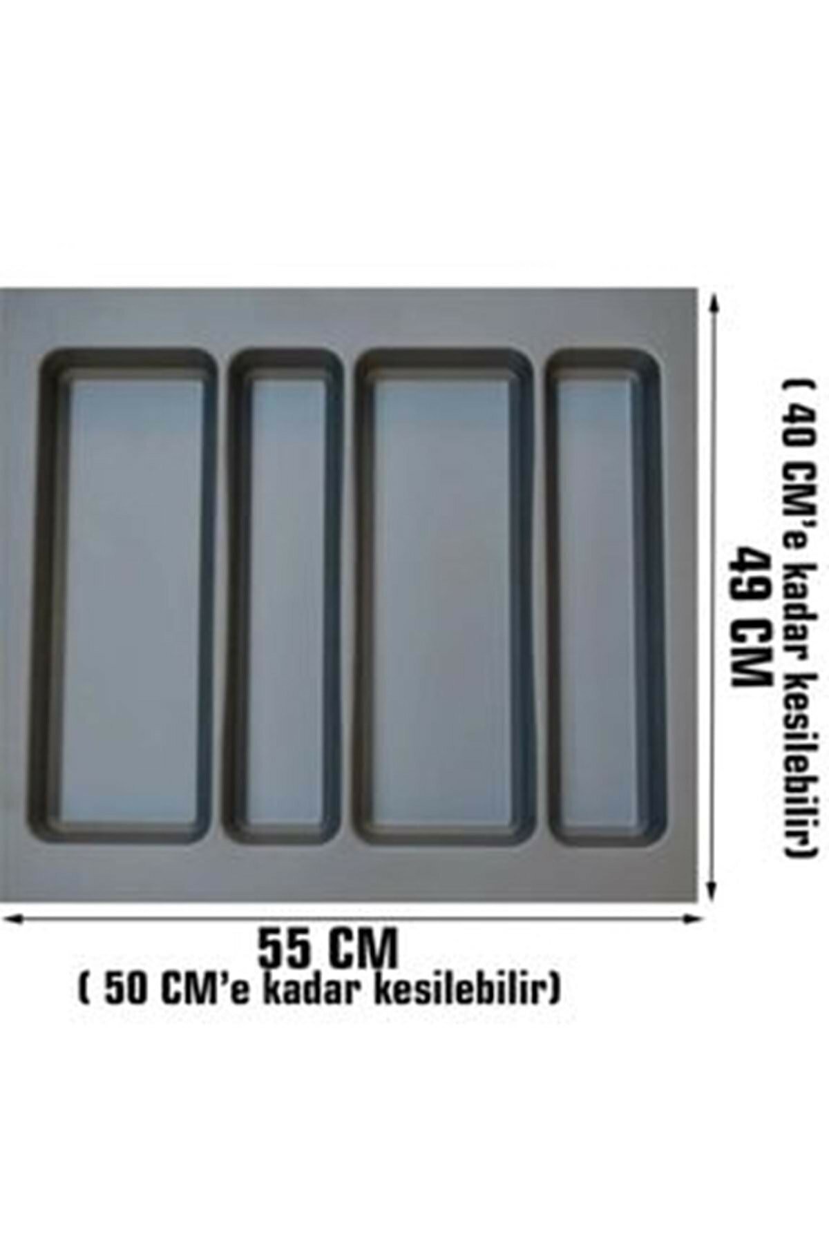Almital 55X49 Cm_Antrasit Plastik Desenli Kepçelik - Ücretsiz Kesim