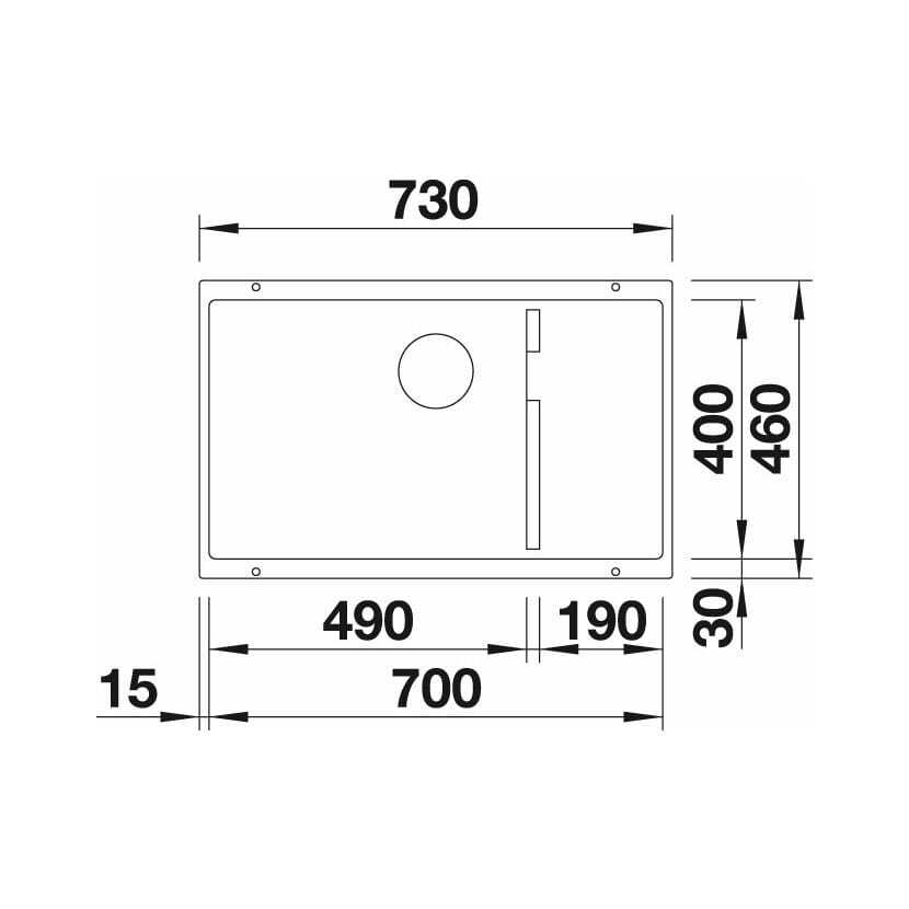 Granit Evye SAKAI Series Black 73x46 (SİYAH)