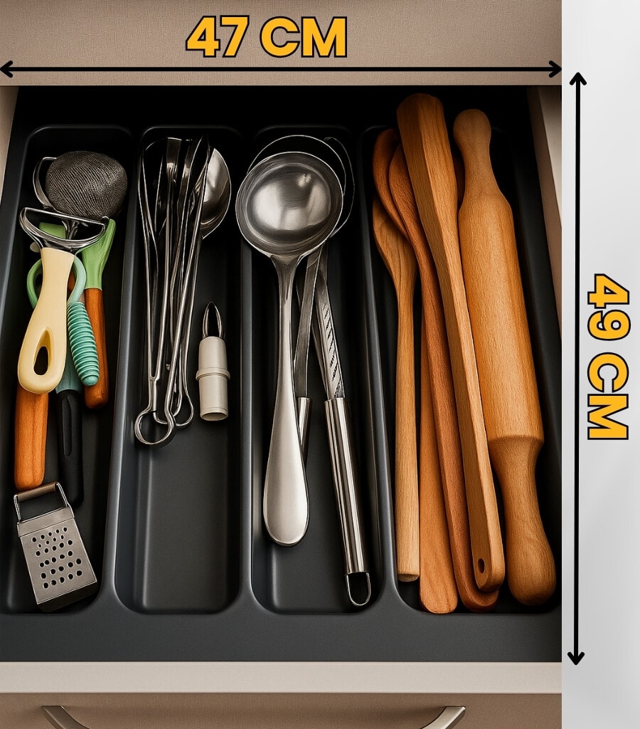 47x49 Kaşıklık ve Kepçelik 2'li Set (Ücretsiz Kesim) 40x41CM ‘E KADAR KESİLEBİLİR