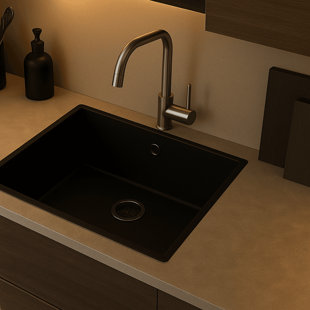 Granit Evye KOTARU Series Black 55x46 (SİYAH) 