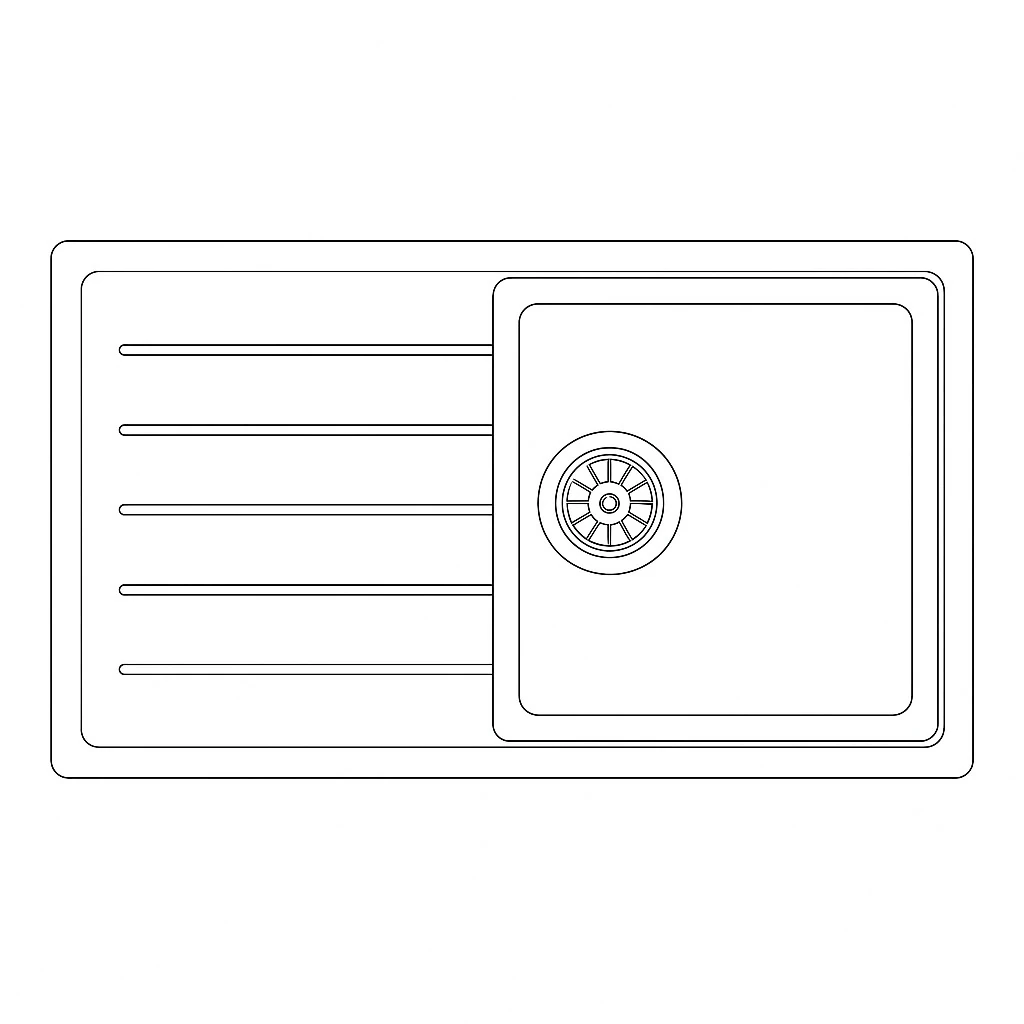 Granit Evye GIFU Series White 86x50 (BEYAZ) 