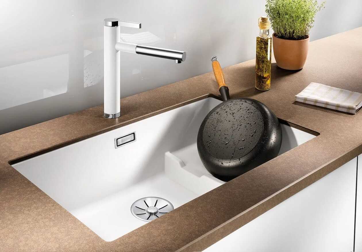 Granit Evye Sakai Series White 73x46 (BEYAZ) Mutfak Eviyesi, Sepet Hazneli