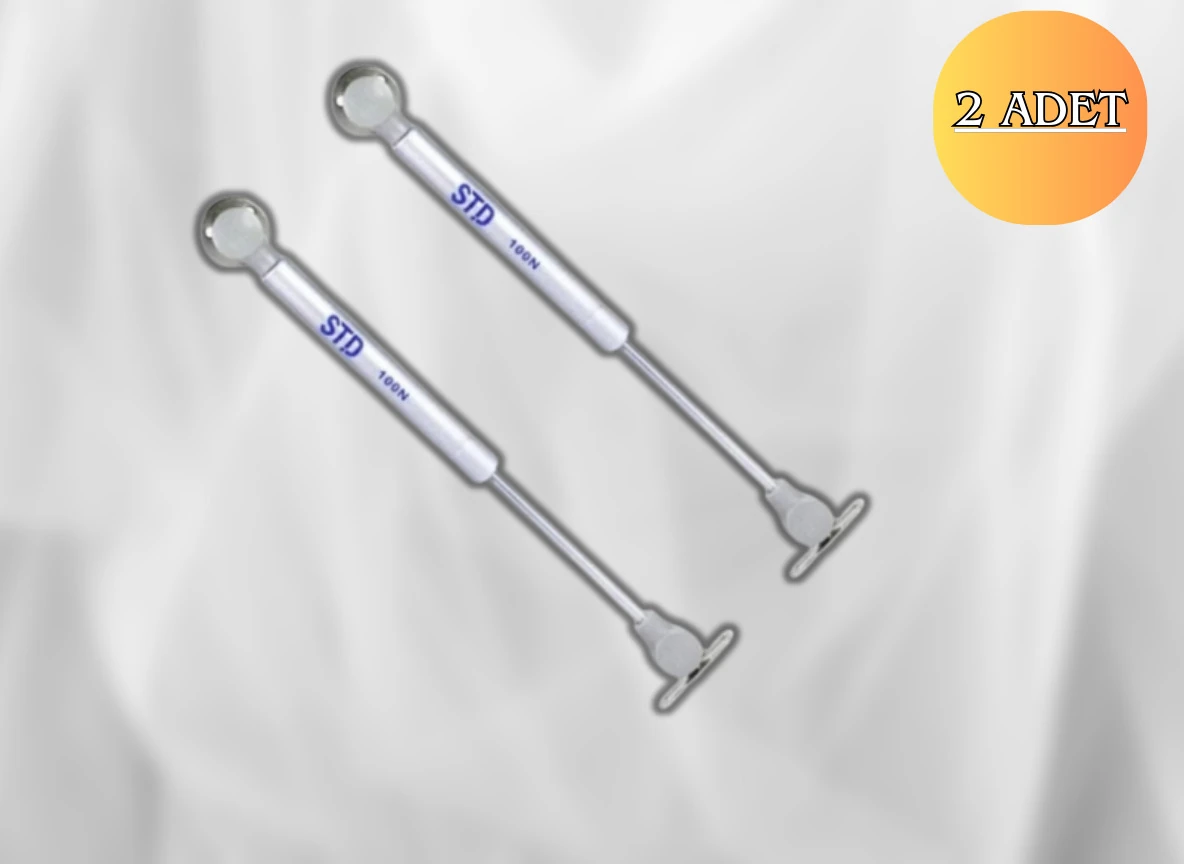 2 Adet STD 100N Gazlı Piston Kalkar Dolap Kapak Uzun Ömürlü