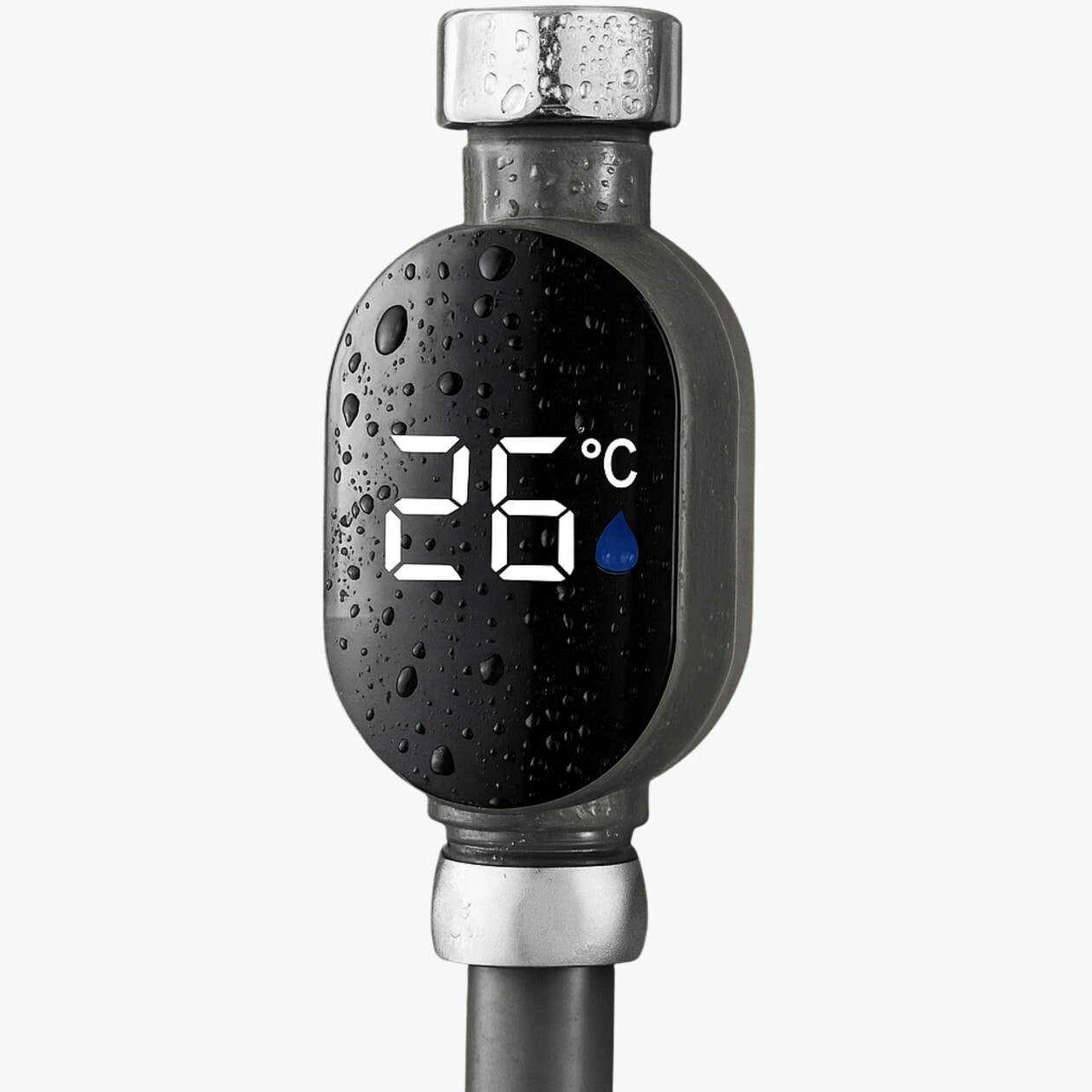 Setti Docia, Krom Duş Seti, 5 Kademe Ayarlı Başlık, Mafsal, Spiral Hortum 