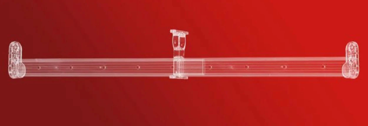 120 CM ŞEFFAF DOLAP İÇİ ASKI BORUSU OVAL - 4x30 cm - FLANŞLAR DAHİL