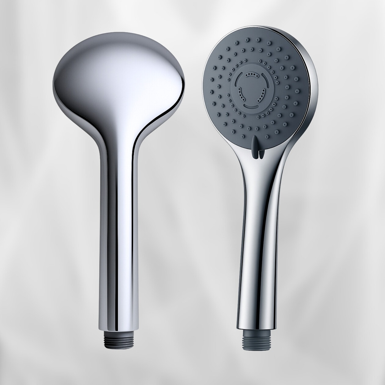 Setti Docia, Krom Duş Seti, 5 Kademe Ayarlı Başlık, Mafsal, Spiral Hortum 