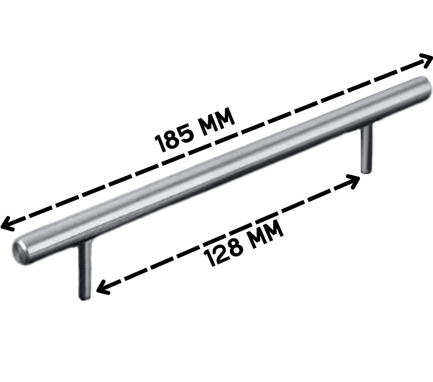 Keijo INOX 128mm Paslanmaz Kulp (mobilya, dolap kulbu, kulp modeli)