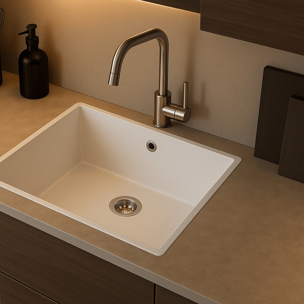 Granit Evye KOTARU Series White 55x46 (BEYAZ) 