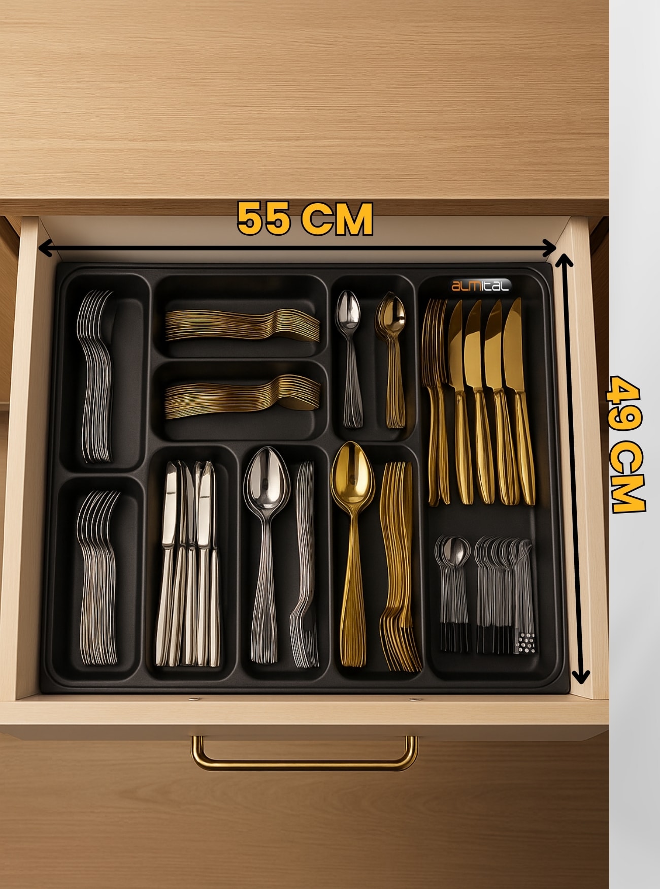 55x49 cm. Kaşıklık ve Kepçelik 2'li Set (Ücretsiz Kesim) 50*40CM ‘E KADAR KESİLEBİLİR