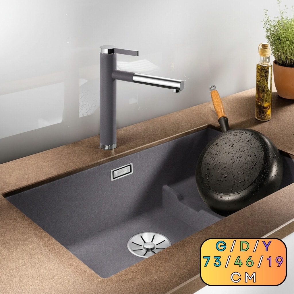 Granit Evye SAKAI Series Anthracite 73x46 (ANTRASİT)