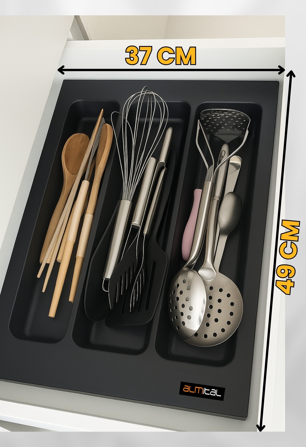 37x49 Mikro Kabartma Desenli Antrasit Kepçelik En 32 Boy 40 Cm'e kadar kesilebilir 