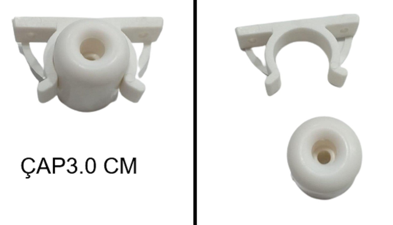 5 ADET ODA KAPI STOPERİ, KAPI TUTUCU, PLASTİK, BEYAZ