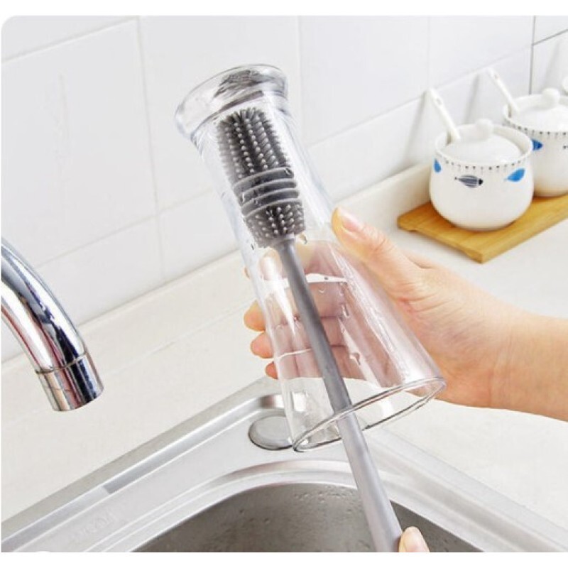 Sparkle Jar Silikon Uzun Saplı Kavanoz Yıkama Fırçası