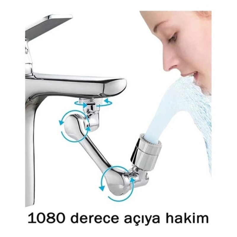 ACROBAT  Musluk Başlığı 1080 Derece hareketli, Su Tasarruflu