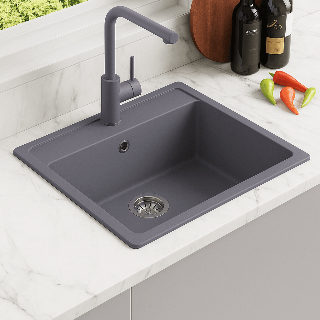 Granit Evye KOMORI Series Anthracite 58,5x49,5 (ANTRASİT) 