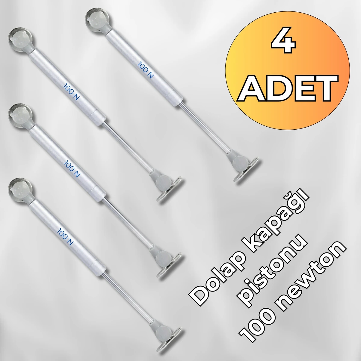 4 Adet 100N Gazlı Piston Kalkar Dolap Kapak Uzun Ömürlü