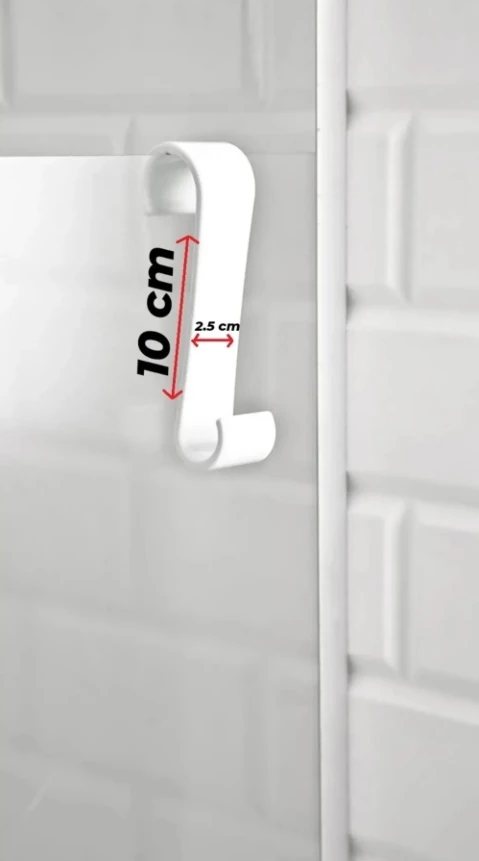 4ADET S TİPİ HAVLUPAN DUŞAKABİN ASKISI, BANYO HAVLU VE BORNOZ ASKISI