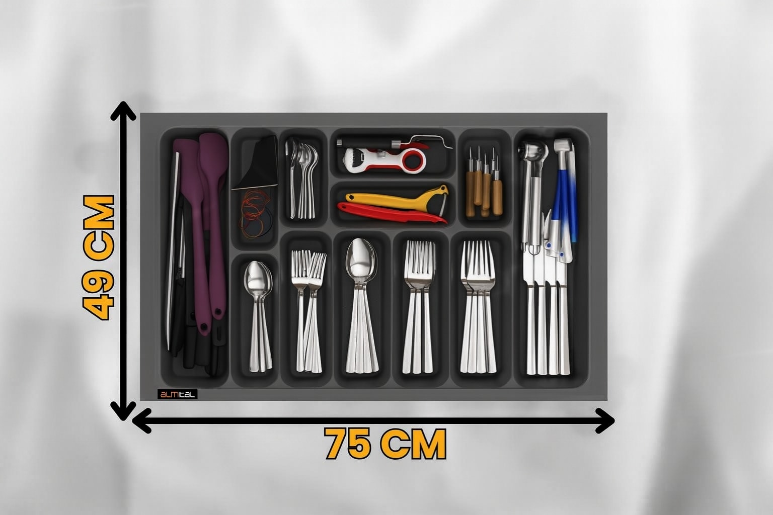 75x49 cm. Kaşıklık Ve Kepçelik 2'li Set (ÜCRETSİZ KESİM) 70x40 cm'e kadar kesilebilir. 