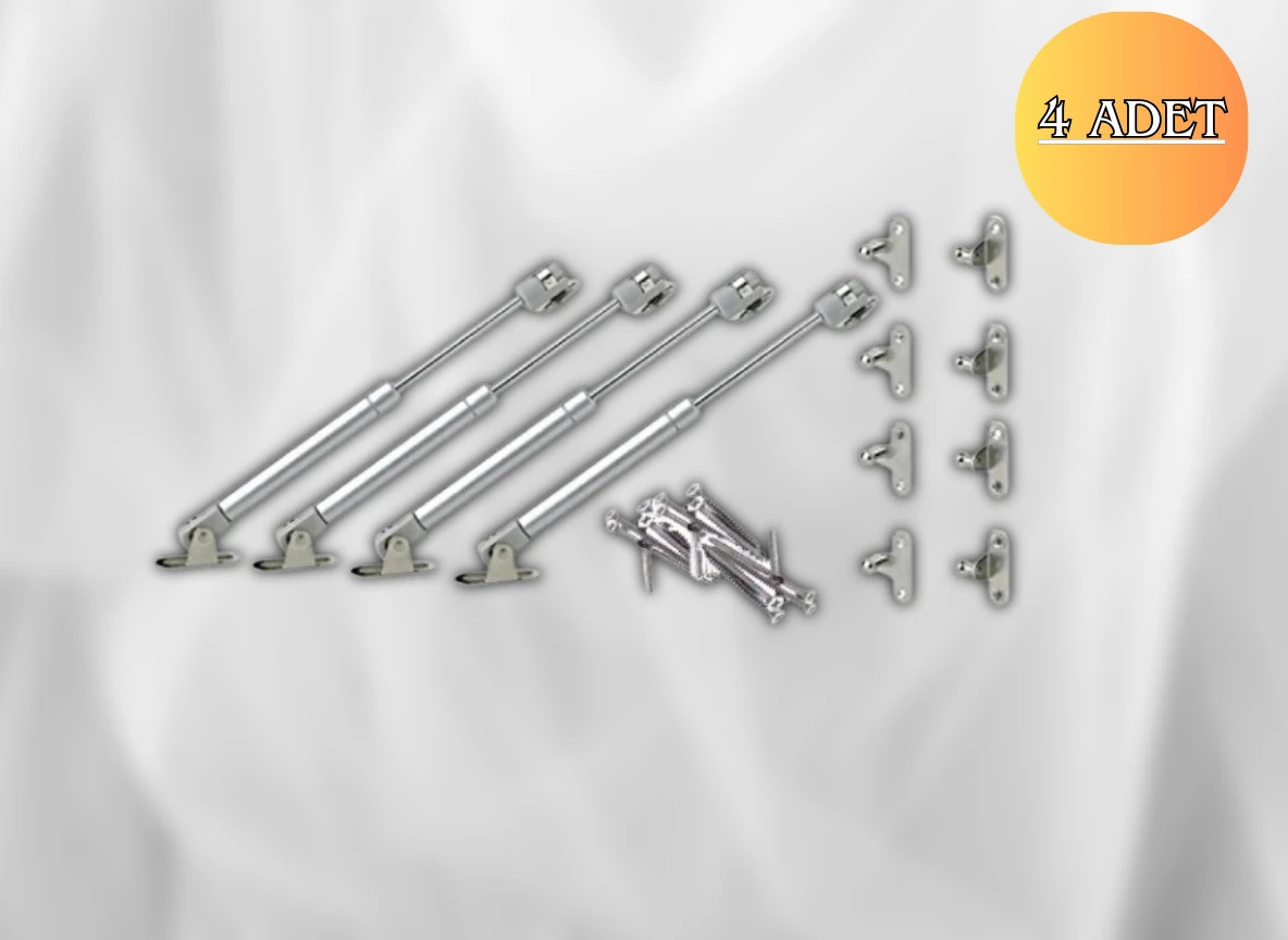 4 Adet STD 100N Gazlı Piston Kalkar Dolap Kapak Uzun Ömürlü