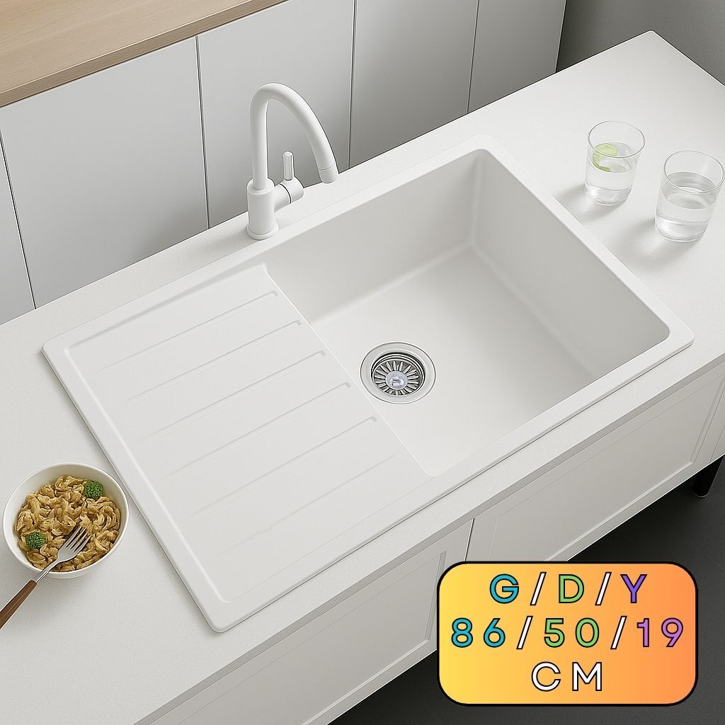 Granit Evye GIFU Series White 86x50 (BEYAZ) 