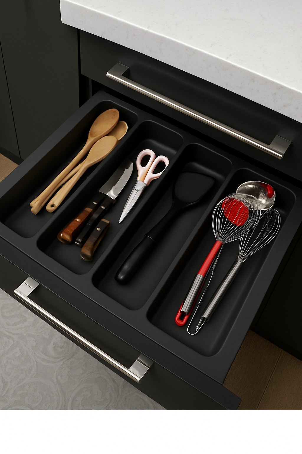 Almital 55X49 Cm_Antrasit Plastik Desenli Kepçelik - Ücretsiz Kesim