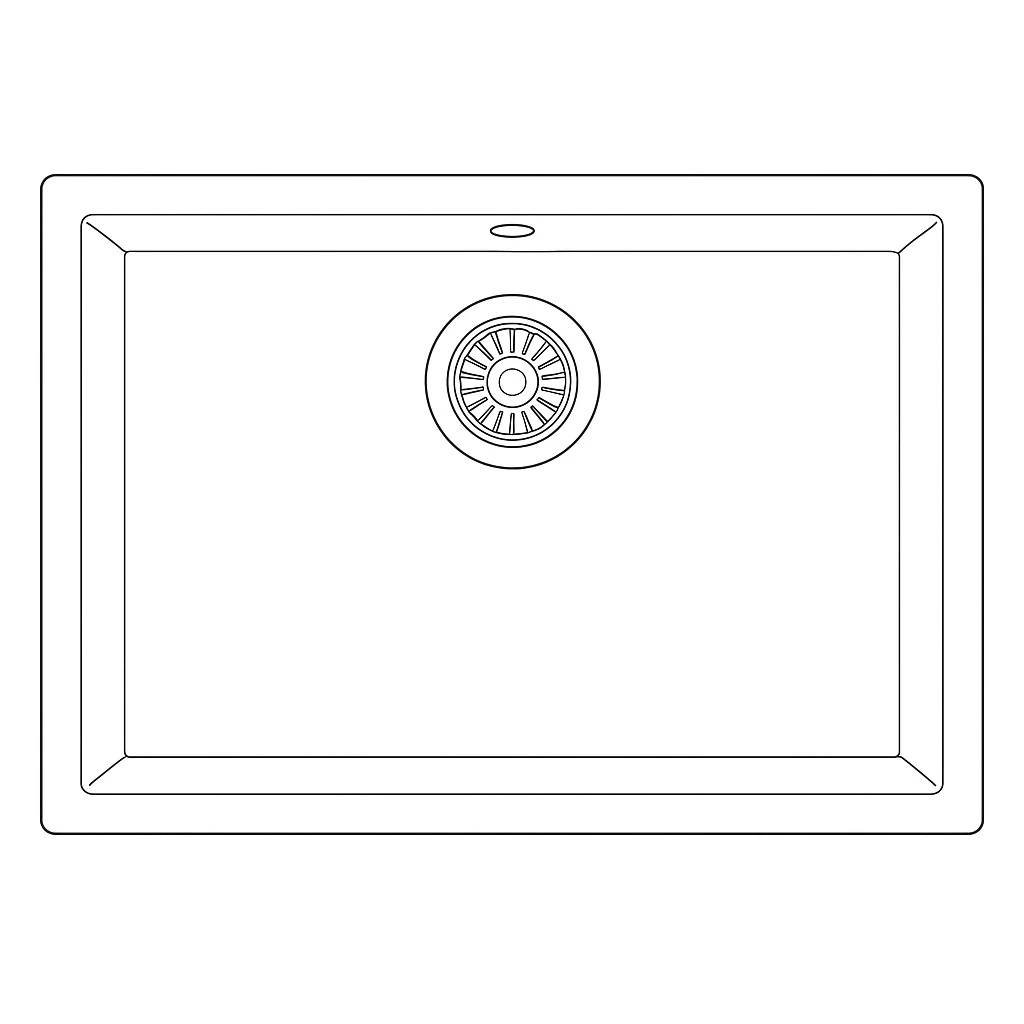 Granit Evye KOTARU Series White 55x46 (BEYAZ) 