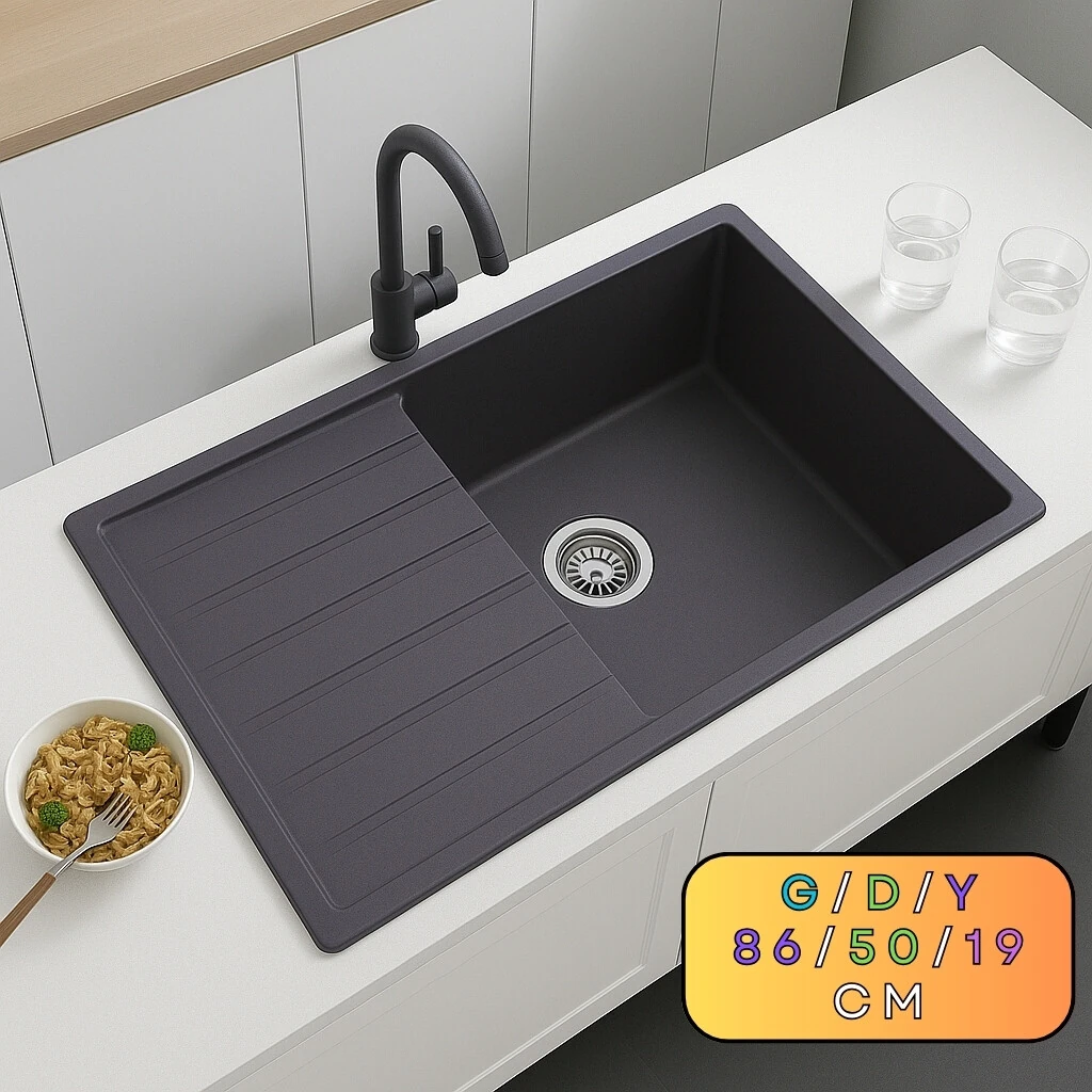 Granit Evye GIFU Series Anthracite 86x50 (ANTRASİT) 