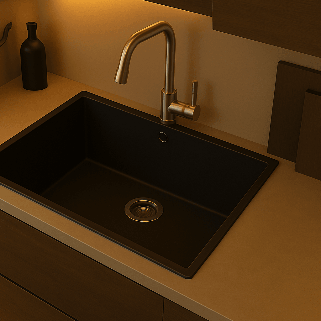 Granit Evye SENDAI Series Black 74,5x45 (SİYAH) 