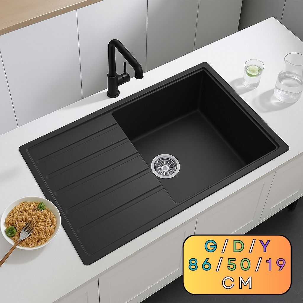 Granit Evye GIFU Series Black 86x50 (SİYAH) 