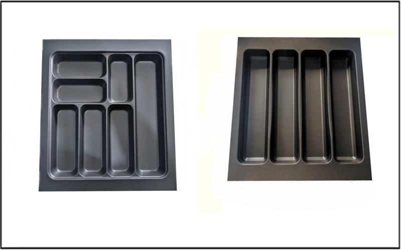44x49 cm Antrasit Kaşıklık ve Kepçelik 2'li Set (Ücretsiz Kesim) 40x40CM ‘E KADAR KESİLEBİLİR