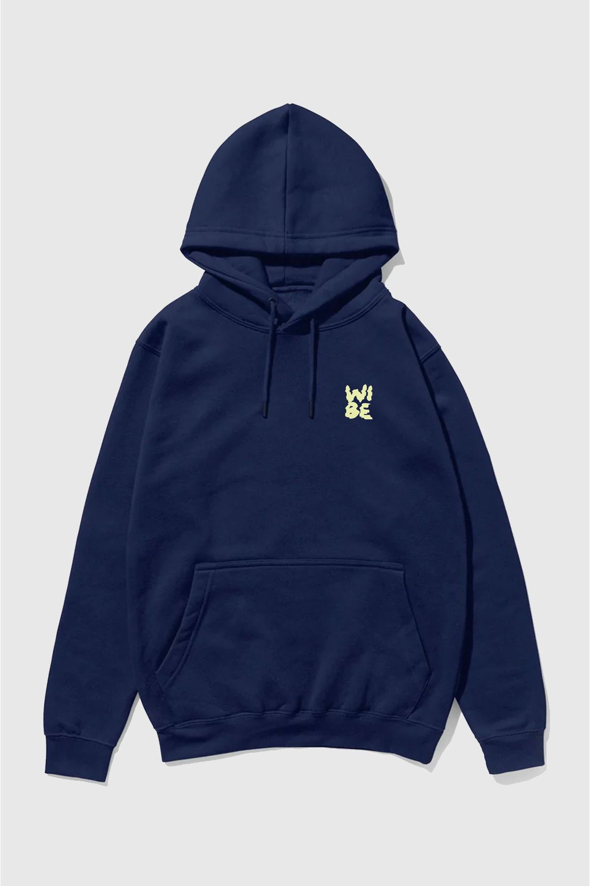 Wibe Unısex Kapüşonlu Sırt Baskılı Sweatshirt