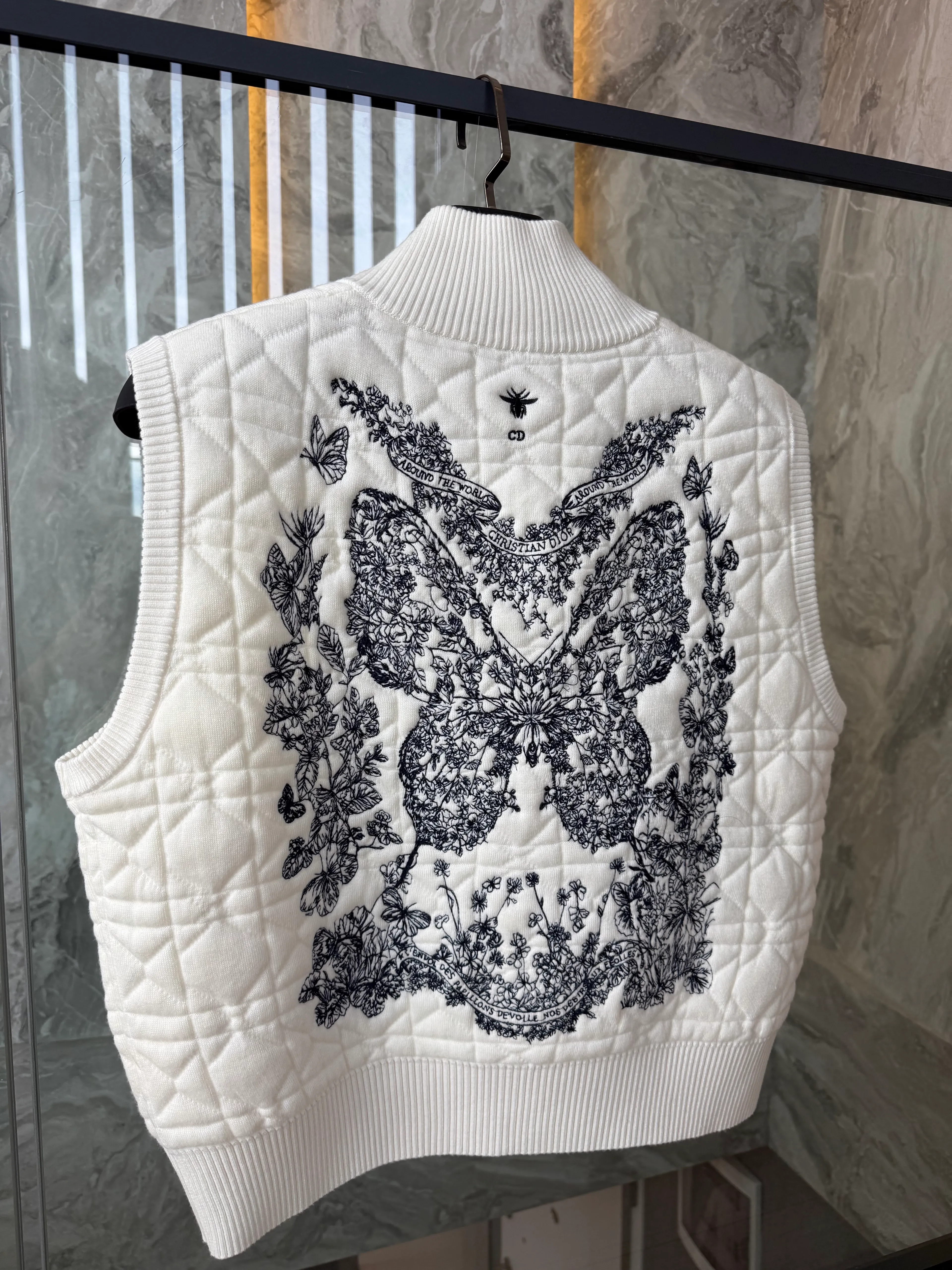 Toile de Jouy Ivory Vest