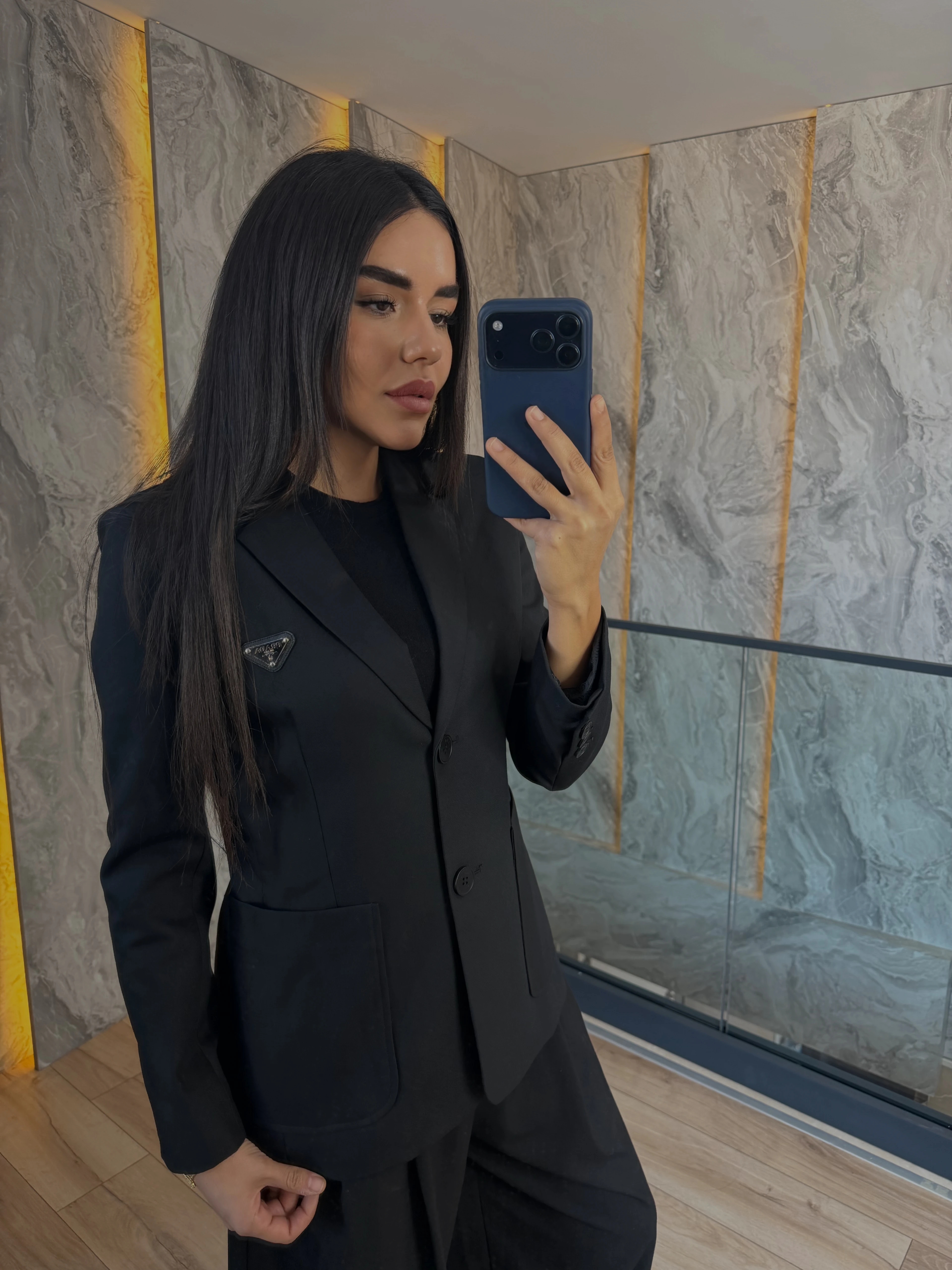 Prad /  Siyah İkonik Blazer