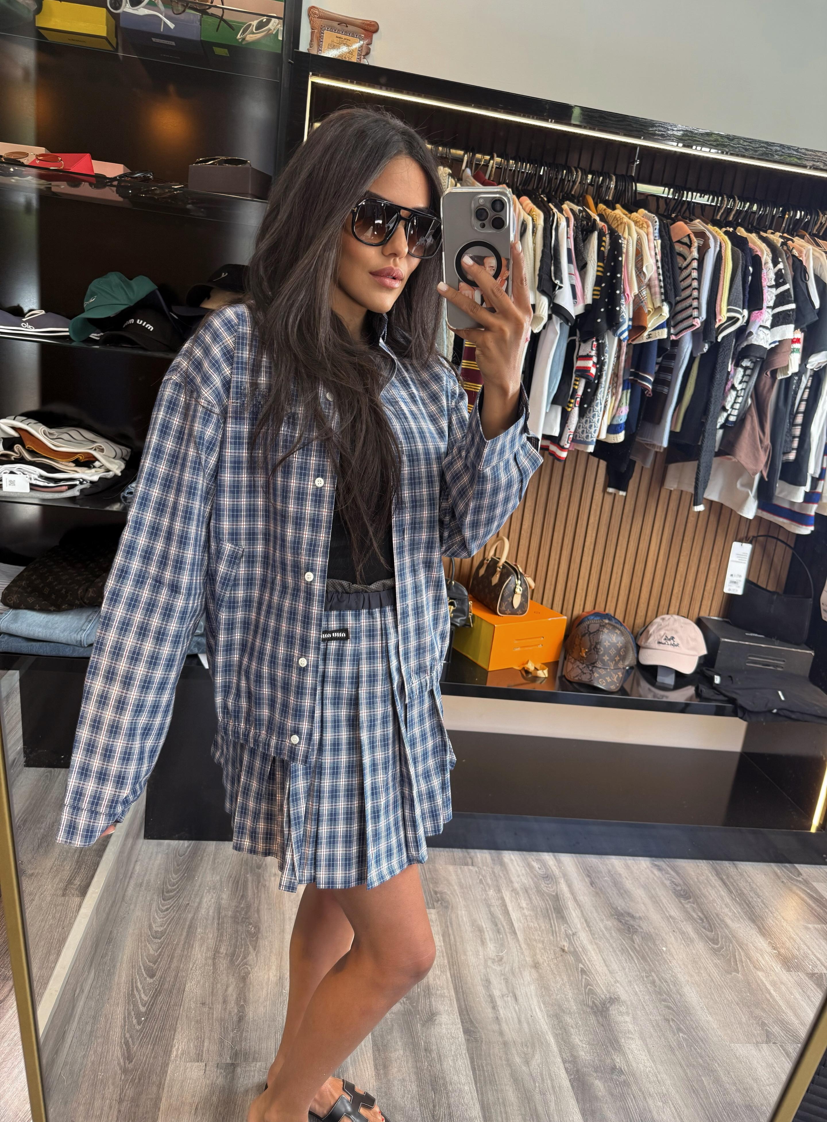Miu- Plaid Prep Set