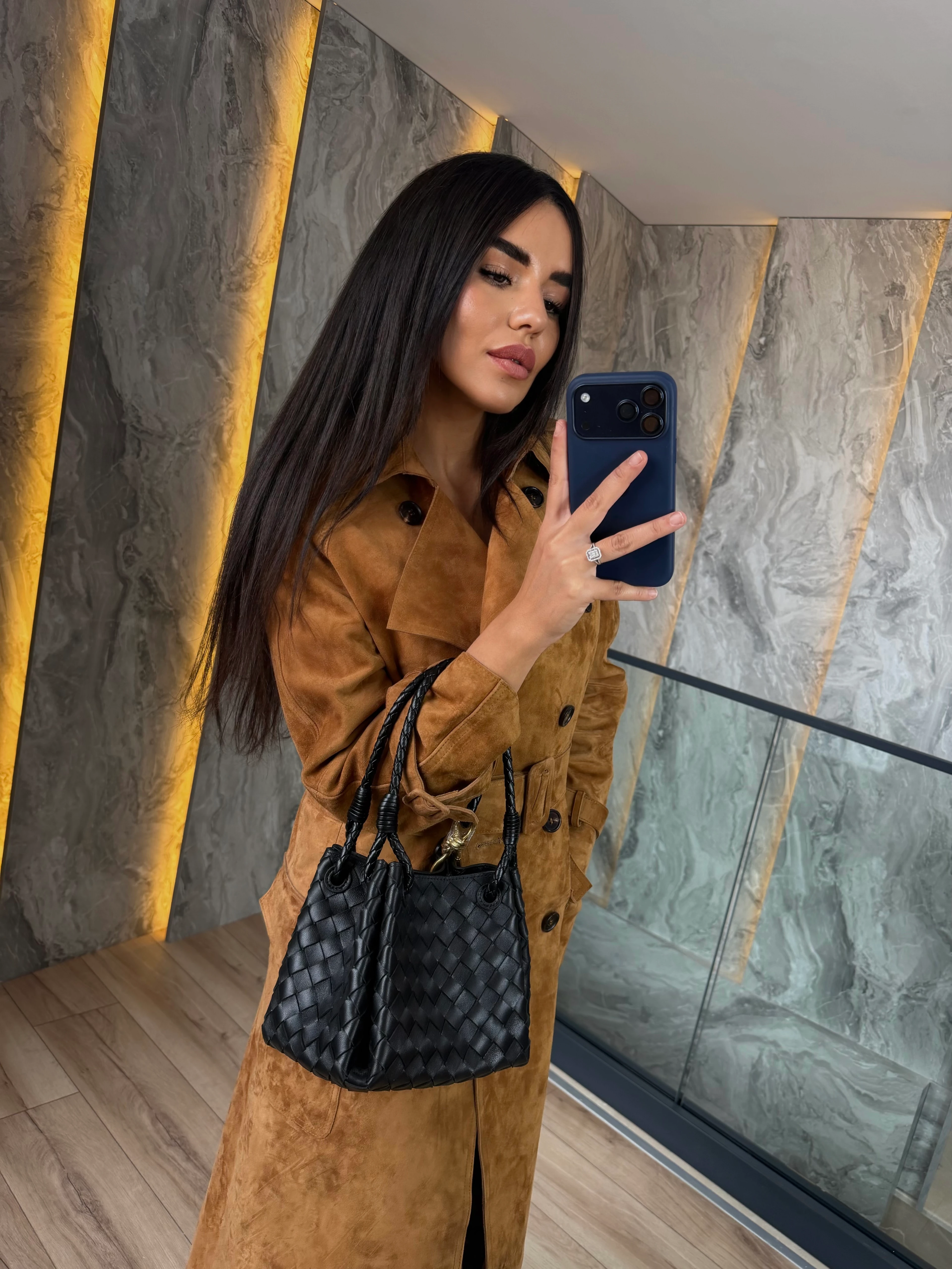 Laurent Suede Trench Coat – Terre de Luxe