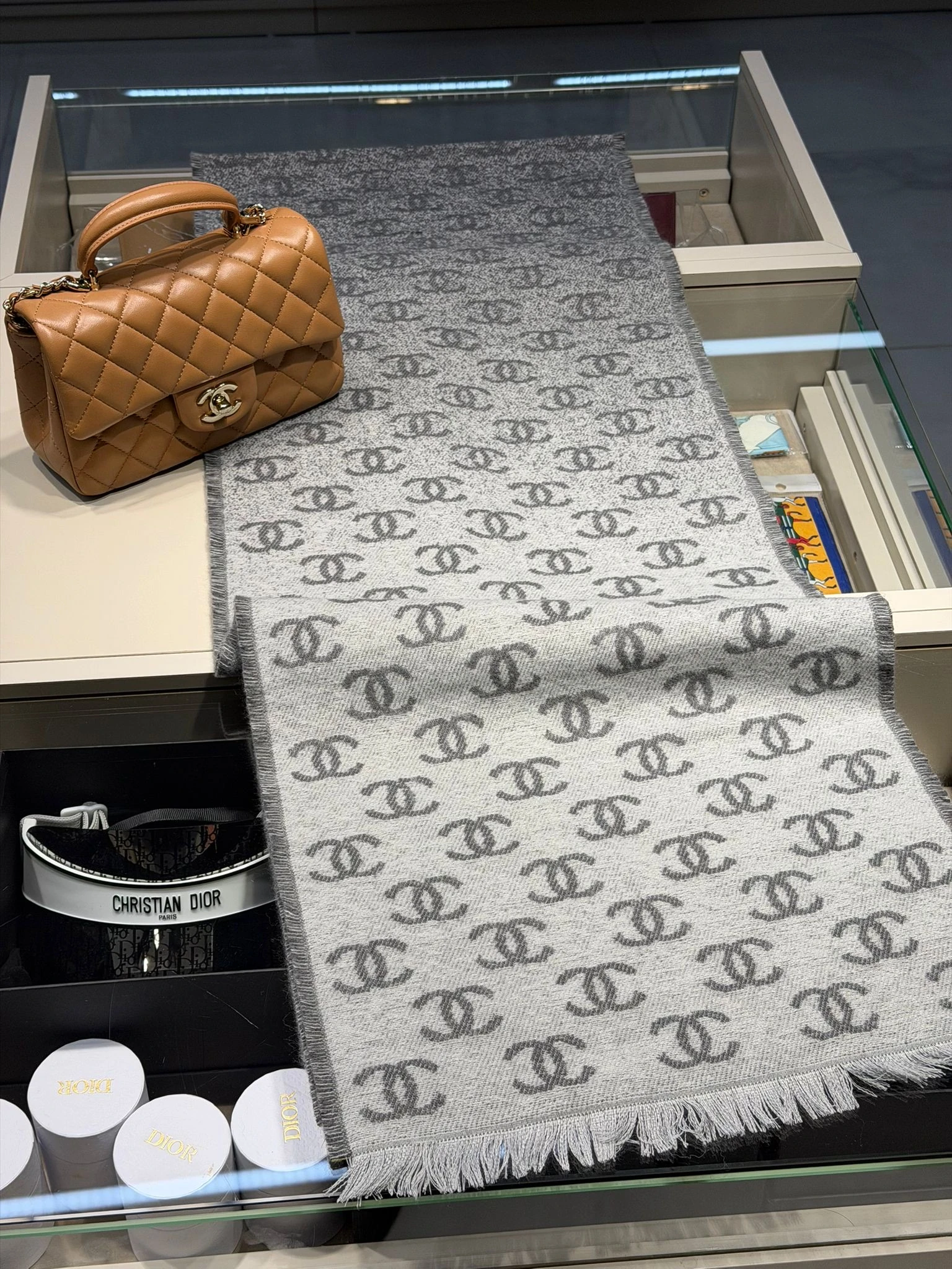 Chan / Monogram Wool Scarf 