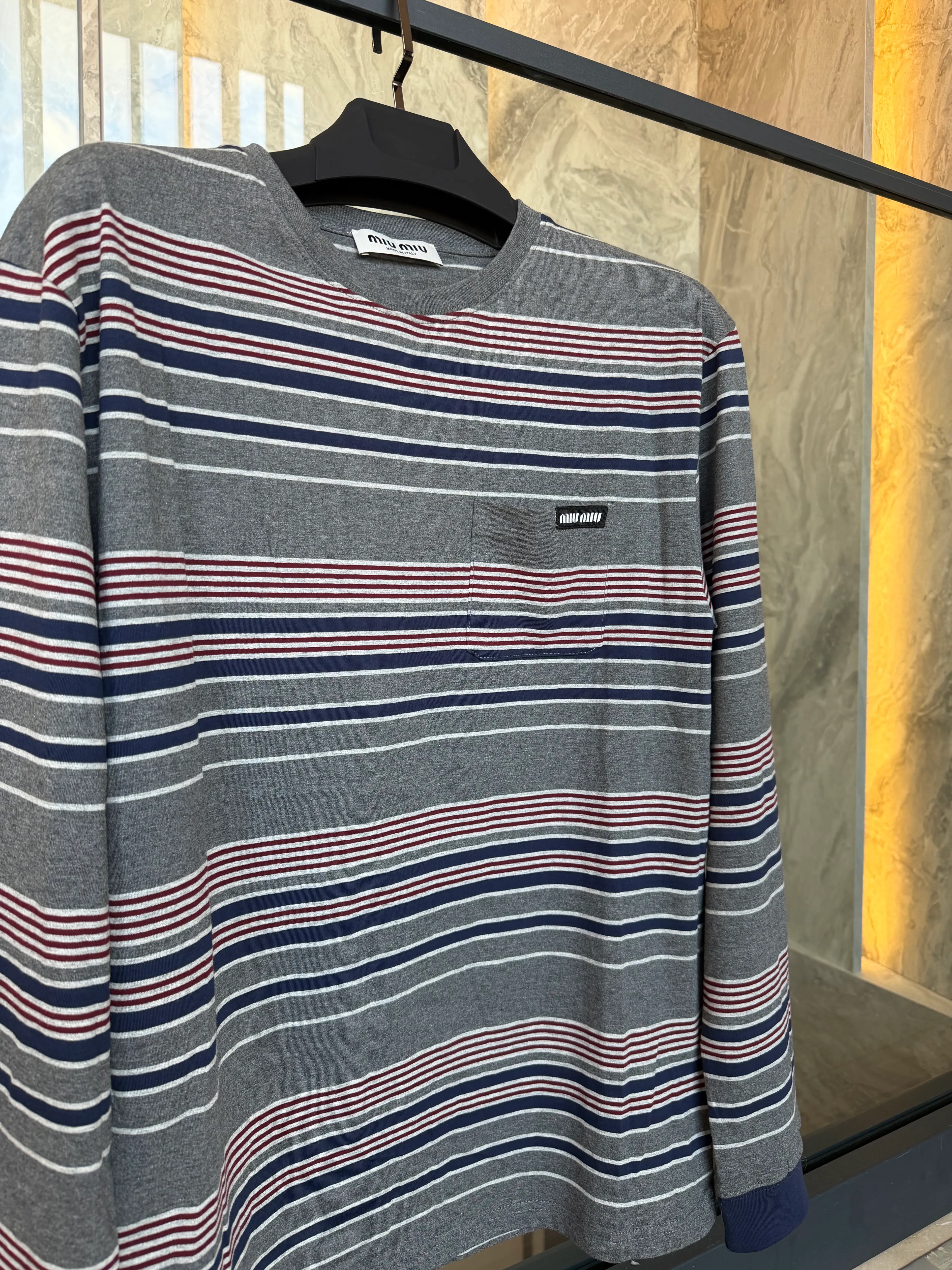 MIU Striped Long Sleeve
