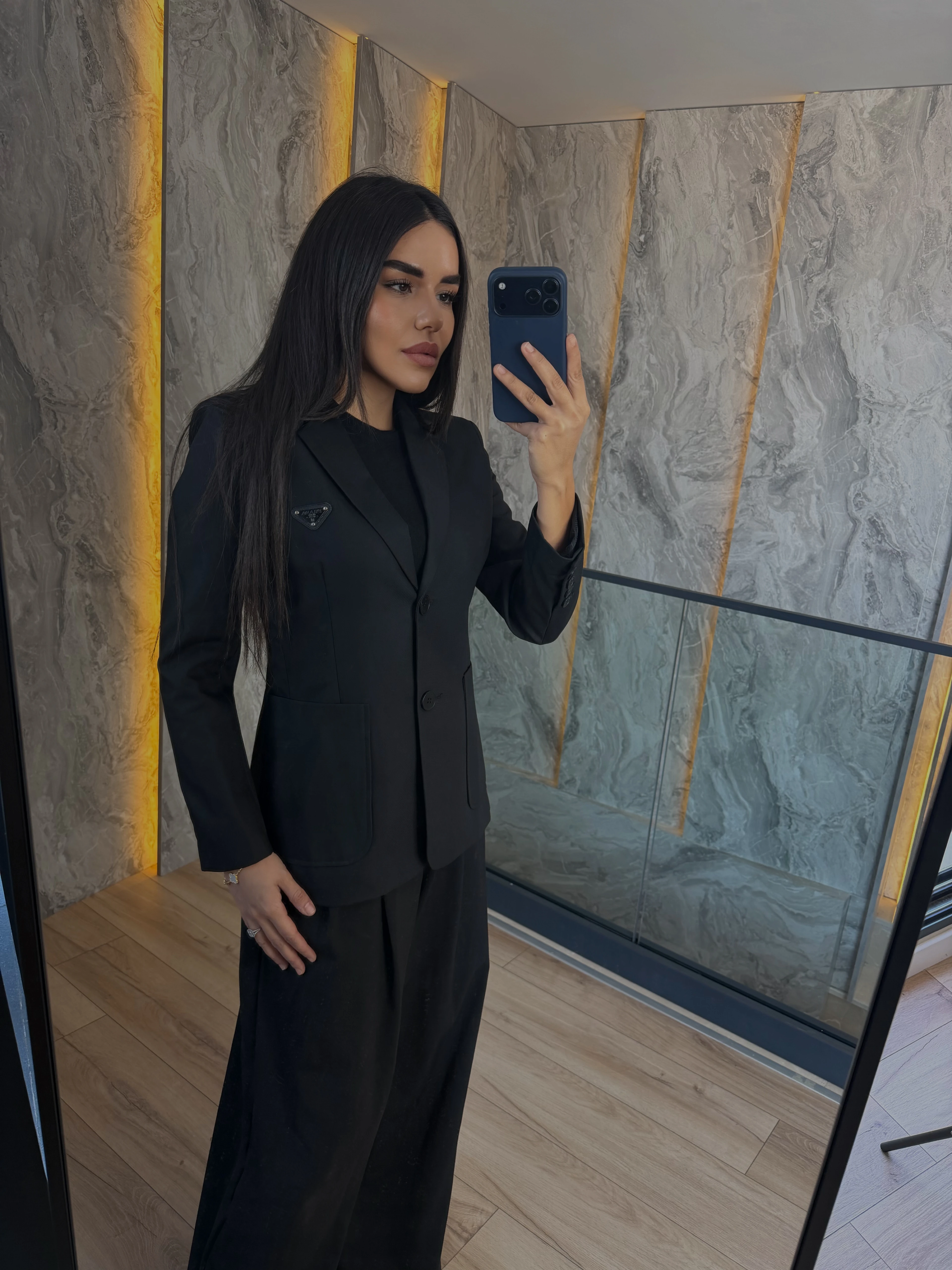 Prad /  Siyah İkonik Blazer