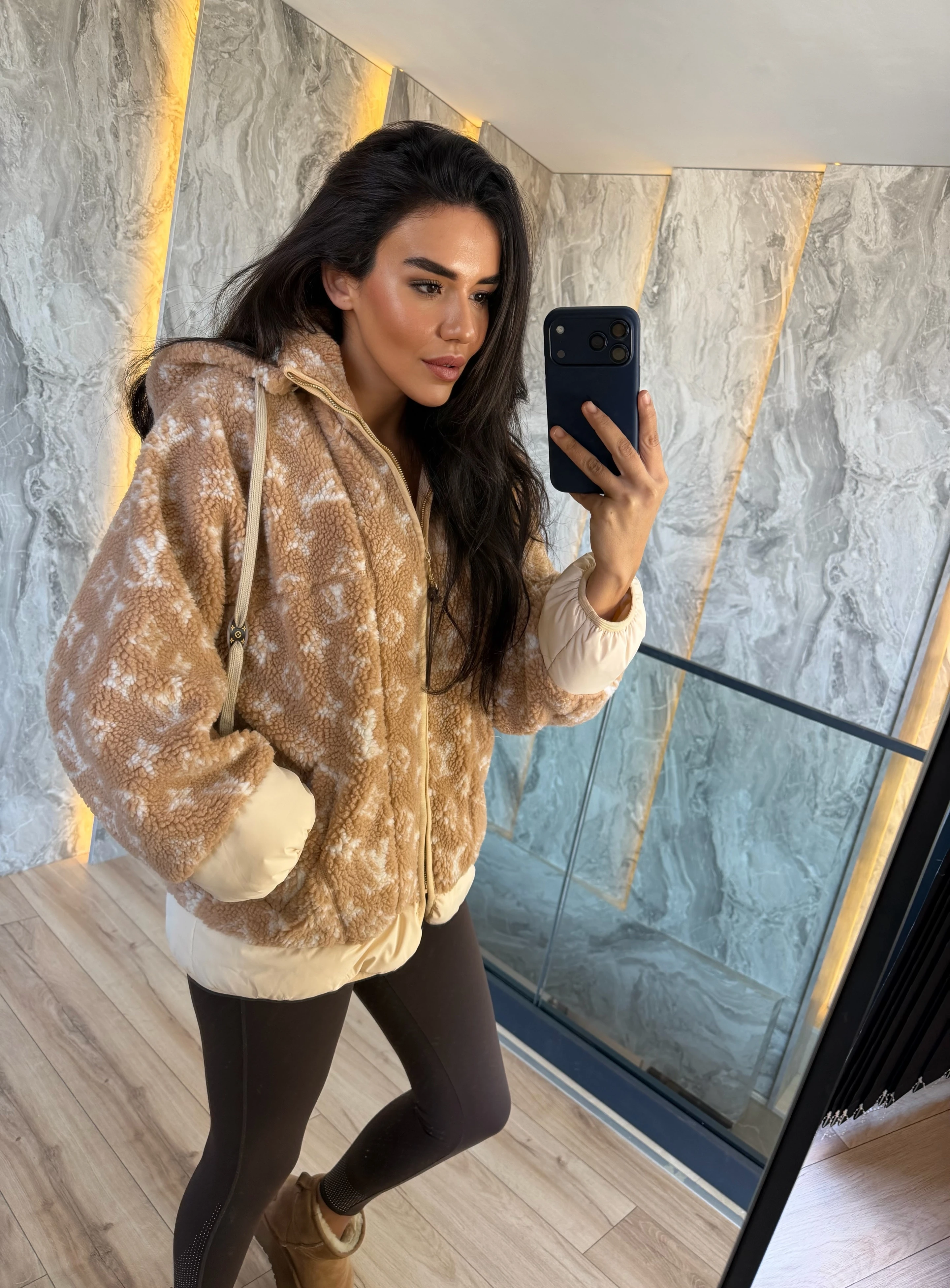 L. Vuitton Shearling Puffer
