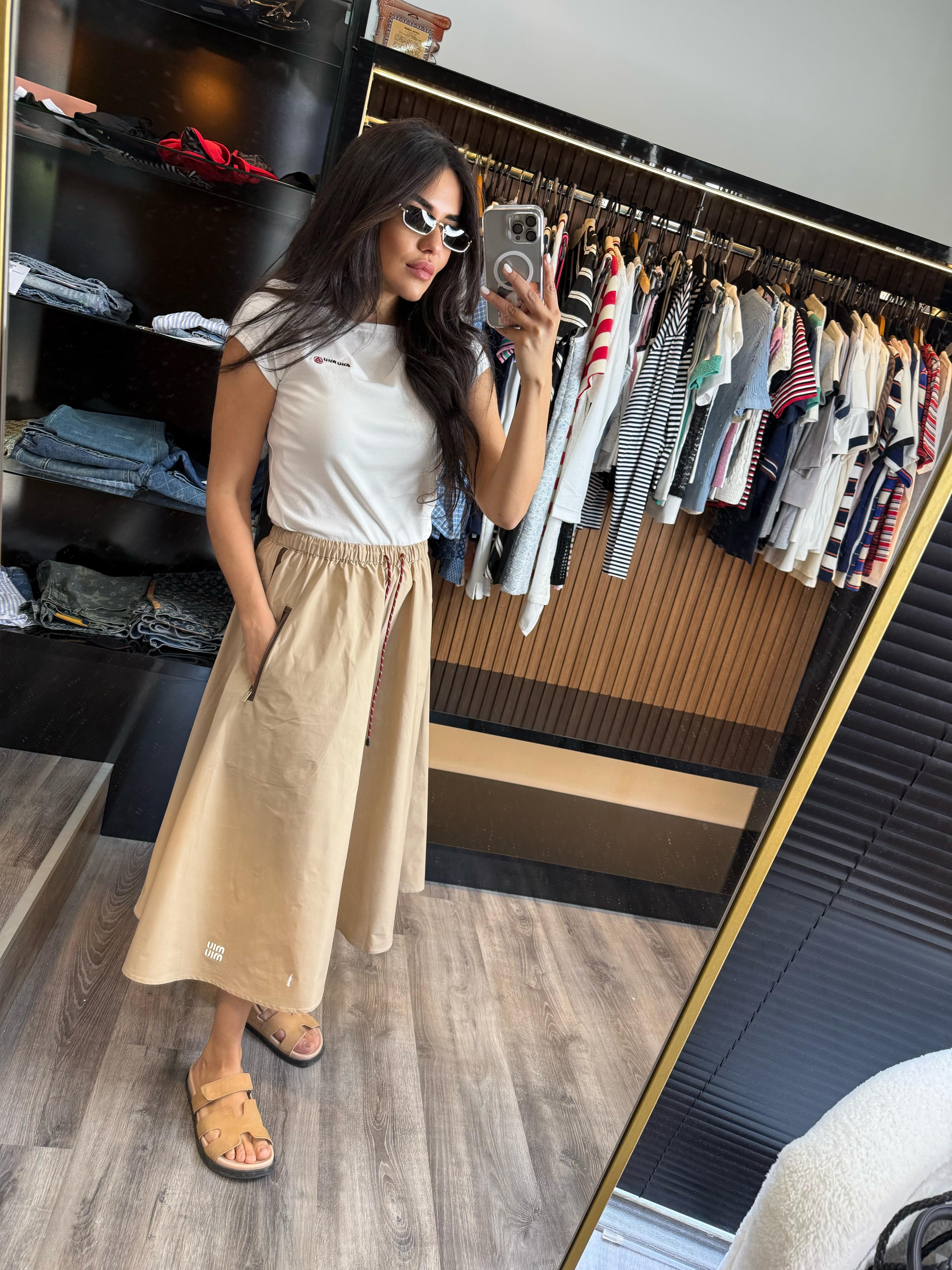 Miu - Softline Etek - Bej