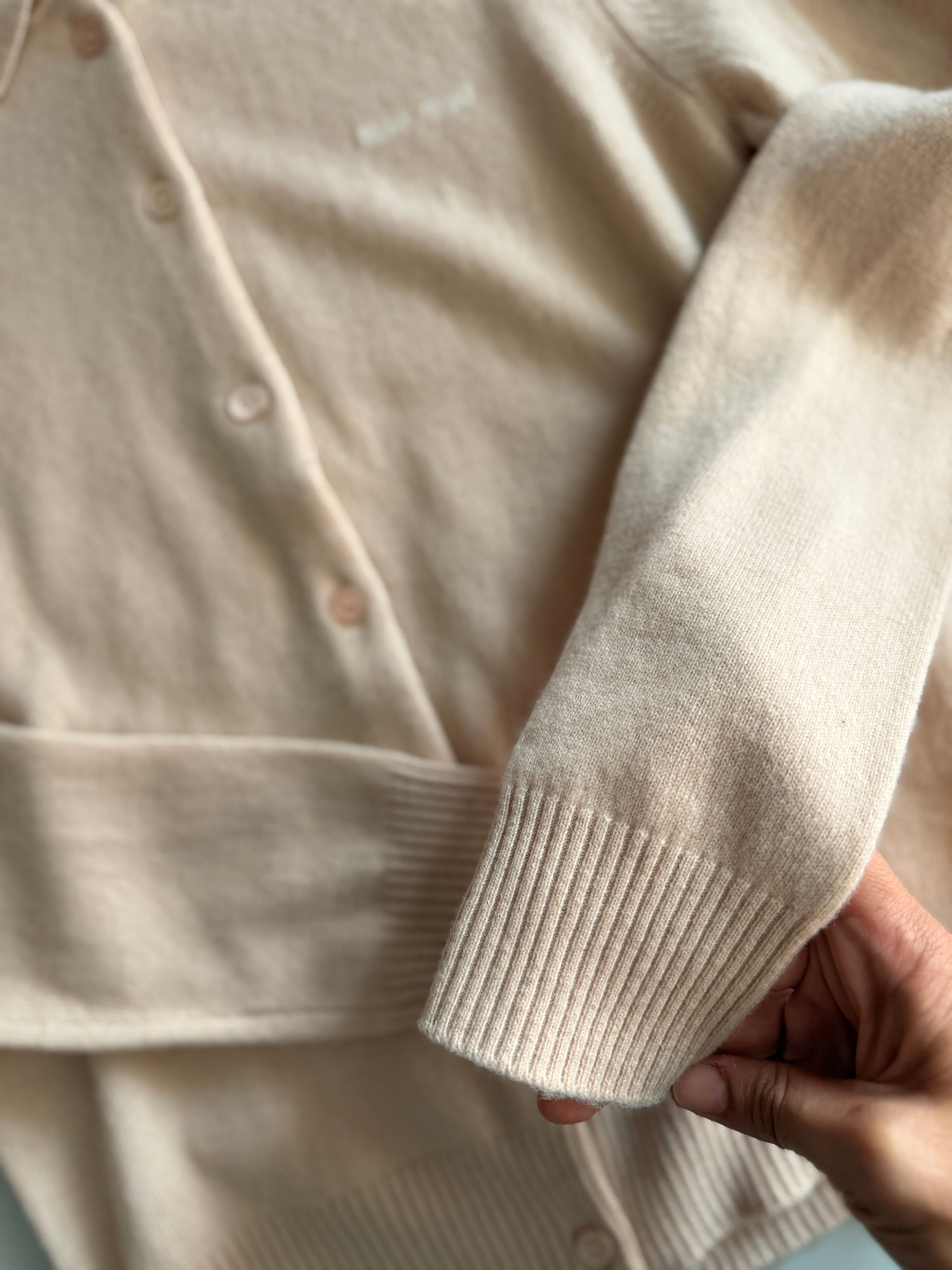 Miu / Ivory Essentials Knit Cardigan
